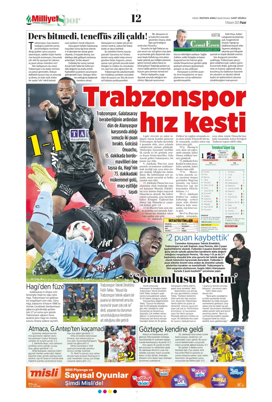 "İlaç gibi geldi" (9 Kasım 2025 spor manşetleri) 22 "İlaç gibi geldi" (9 Kasım 2025 spor manşetleri) 22