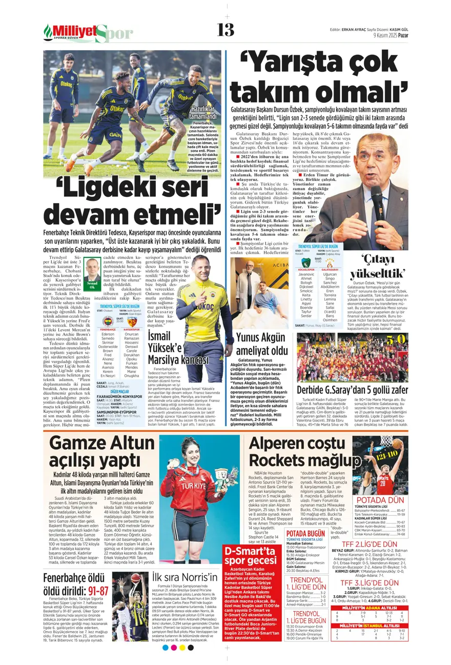 "İlaç gibi geldi" (9 Kasım 2025 spor manşetleri) 18 "İlaç gibi geldi" (9 Kasım 2025 spor manşetleri) 18