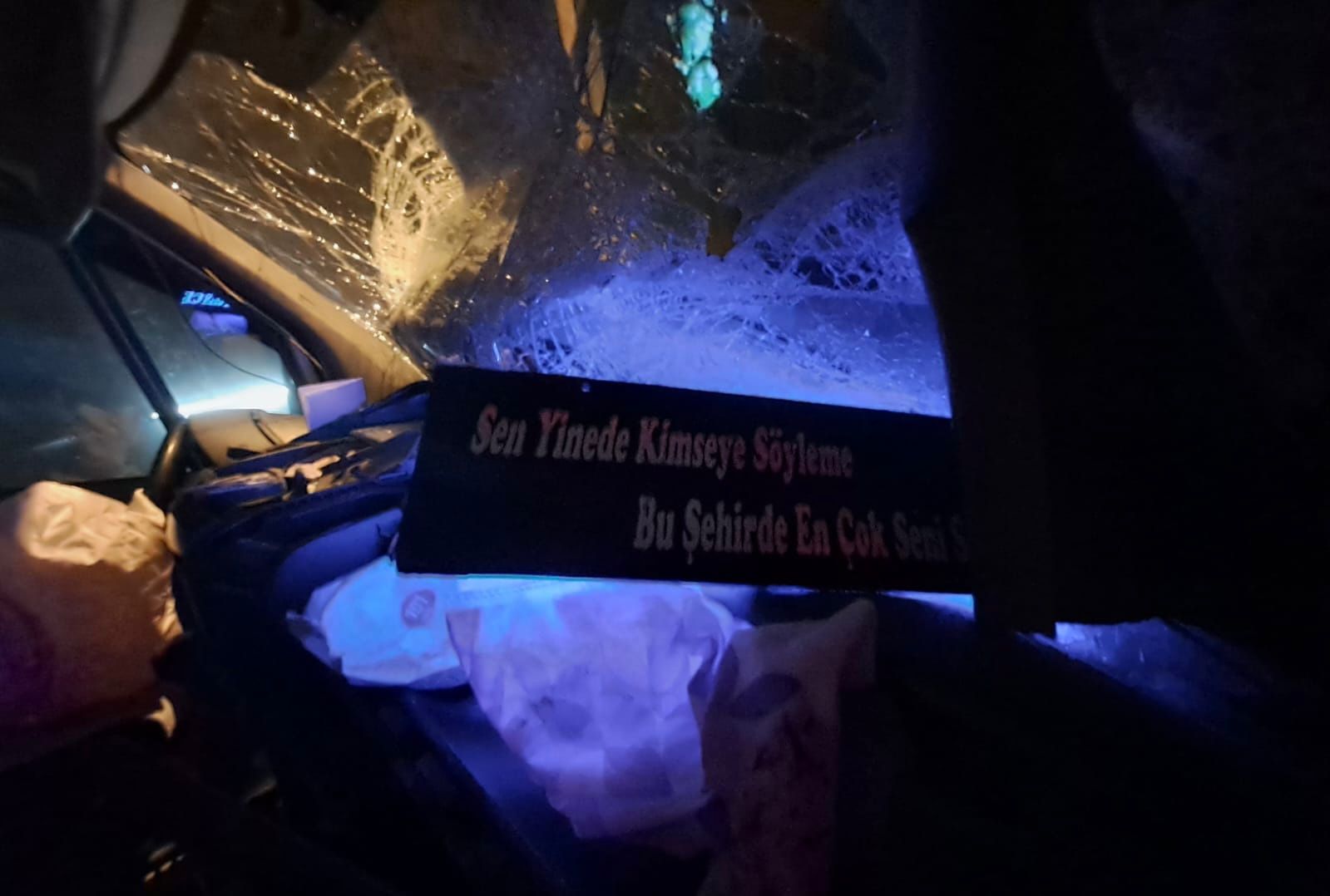 Tünelde yaralanmalı trafik kazası