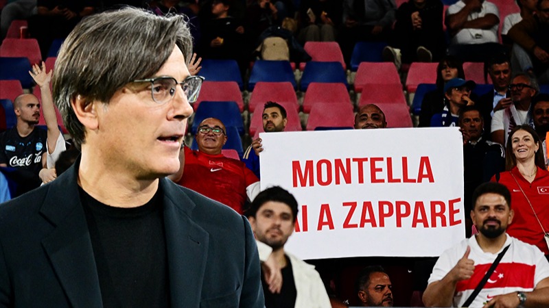 Vincenzo Montella için olay pankart. "Git çiftçilik yap"