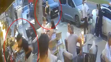 Bıçaklanan ortaokul öğrencisinin son anları. Can havliyle kafeye sığınmış