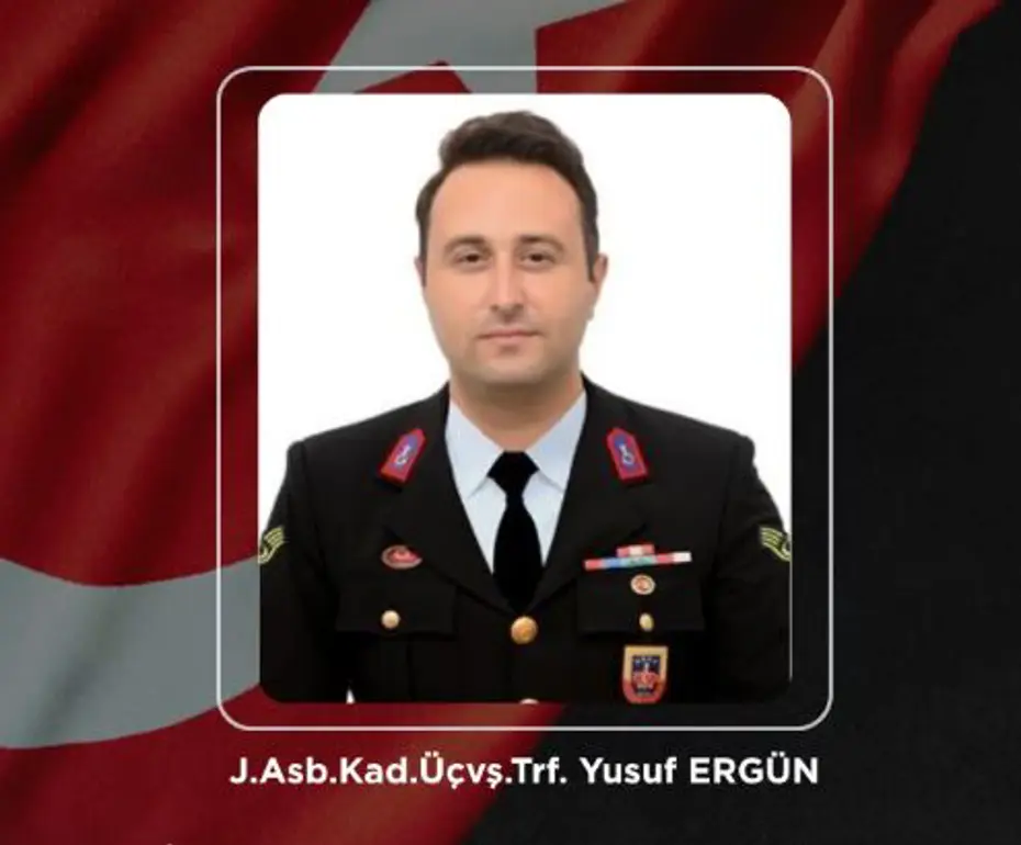 Otomobilin çarptığı Jandarma Astsubay Üstçavuş Ergün şehit oldu