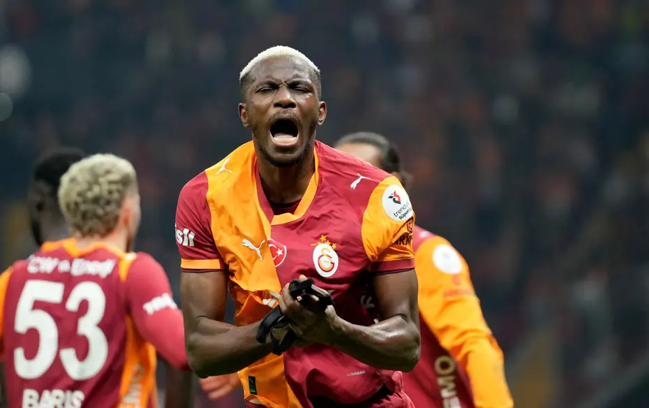 Galatasaray'da Osimhen, tarih yazmak için sahada! Bir gol bile atsa herkesi sollayacak