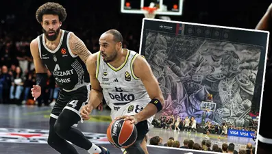 Partizan-Fenerbahçe Beko maçında 1. Murad için skandal pankart açıldı: Hemen açıklama geldi