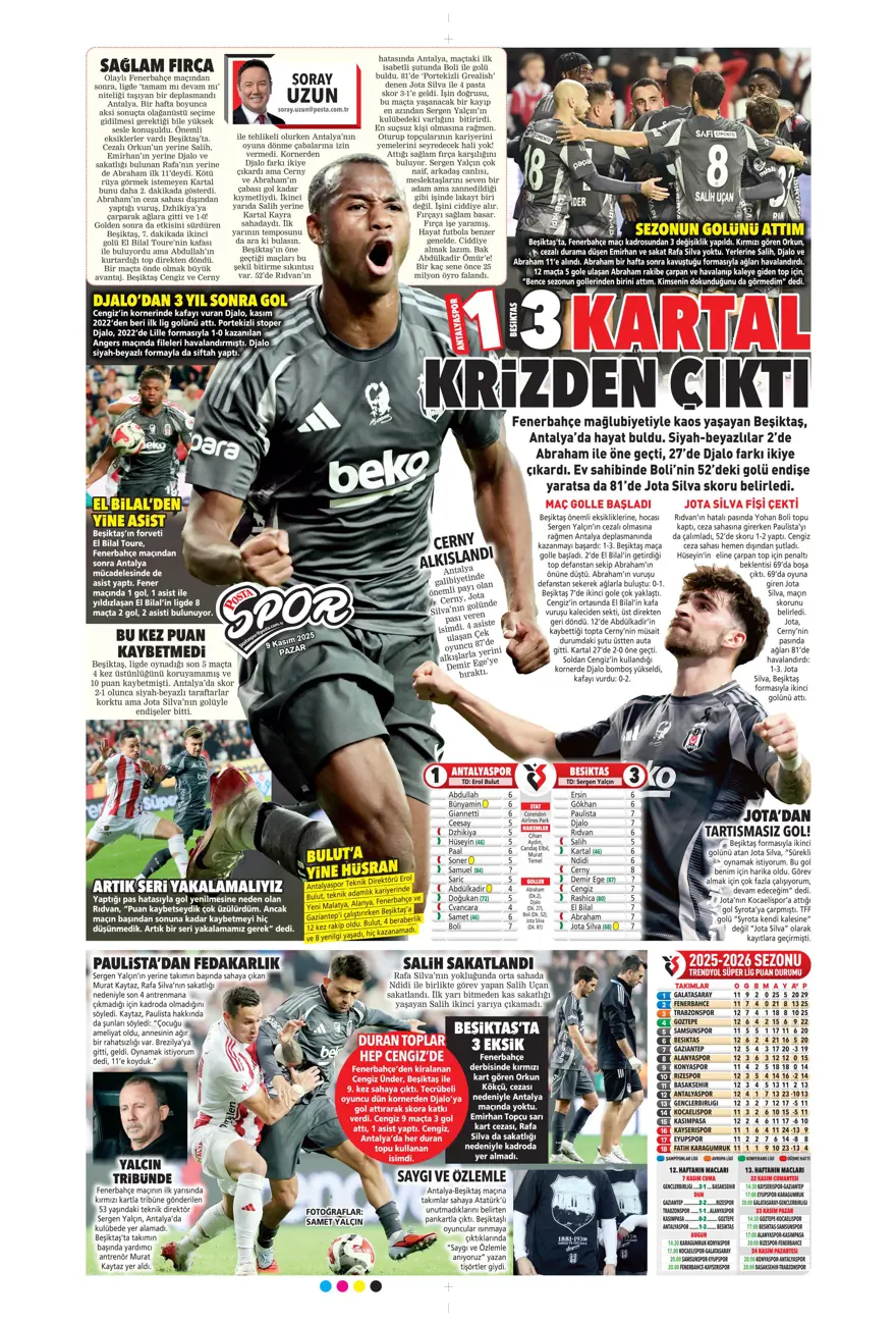 "İlaç gibi geldi" (9 Kasım 2025 spor manşetleri) 12 "İlaç gibi geldi" (9 Kasım 2025 spor manşetleri) 12