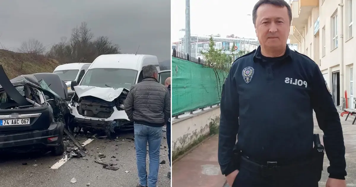 Polis memuru emekliliğine 4 gün kala kazada hayatını kaybetti