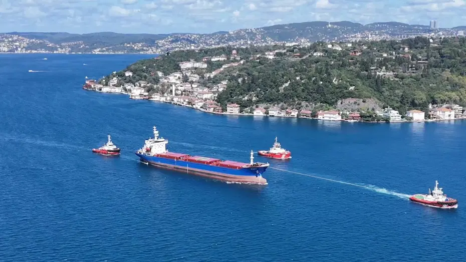 Rusya'da İHA saldırısına uğramıştı. STAR 2 İstanbul Boğazı'nda geçiyor