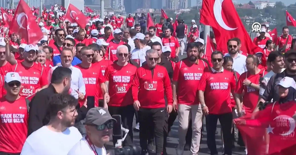İstanbul'da “İrade Bizim, Zafer Bizim Yürüyüşü" düzenledi