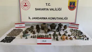 Sakarya'da 'Anadolu Mirası' operasyonu. 806 parça tarihi eser ele geçirildi