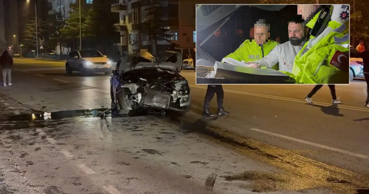 Kaza yapan şoförden polise tehdit. "Sana gerekeni yapacağım"