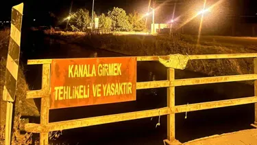 Sulama kanalına uçan motosikletin sürücüsü hayatını kaybetti