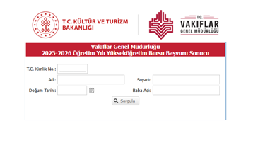 VGM burs sonuçları sorgulama ekranı 2025: VGM yükseköğrenim burs sonuçları açıklandı