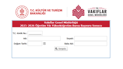 VGM burs sonuçları sorgulama ekranı 2025: VGM yükseköğrenim burs sonuçları açıklandı