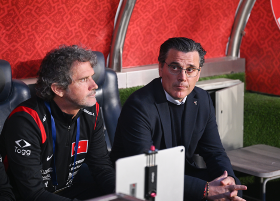 Montella’nın dikkat çeken görüntüsü. 