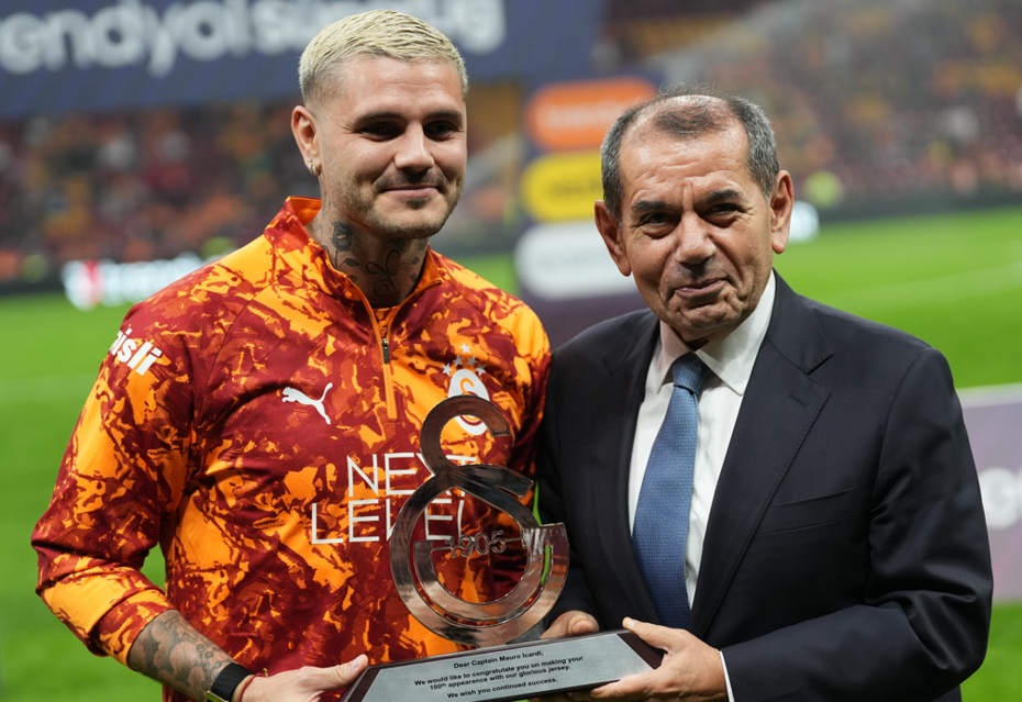 Mauro Icardi'ye 100. maç plaket verildi