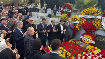 Galatasaray'ın eski başkanı Mustafa Cengiz, kabri başında anıldı