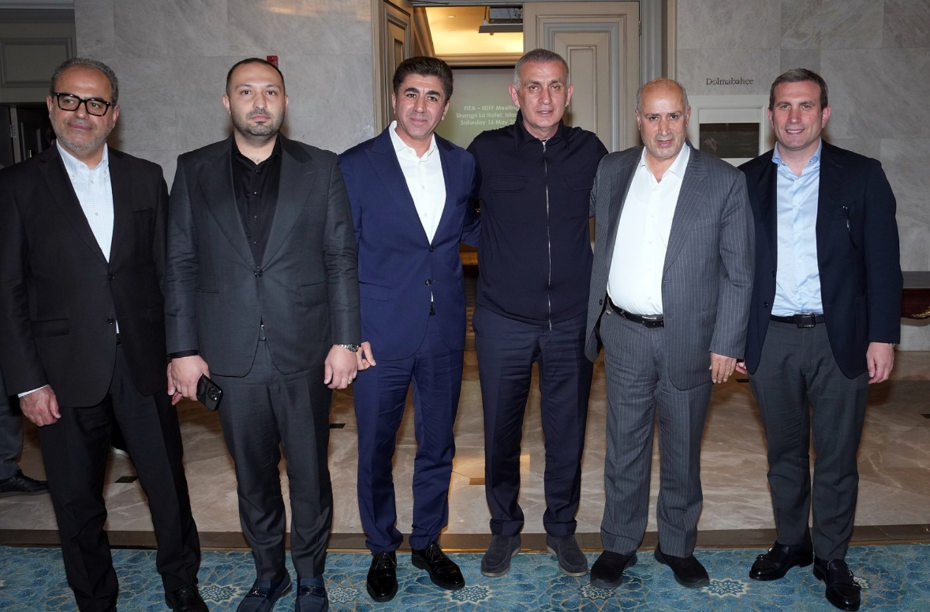 TFF Başkanı Hacıosmanoğlu, İran Futbol Federasyonu Başkanı Taj ile buluştu