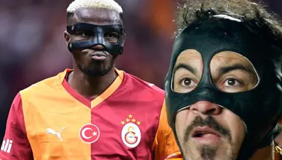 Victor Osimhen için esprili cevap. "Maskeler şu anda çok şık, beni görsen korkardın ve Drakula sanardın"