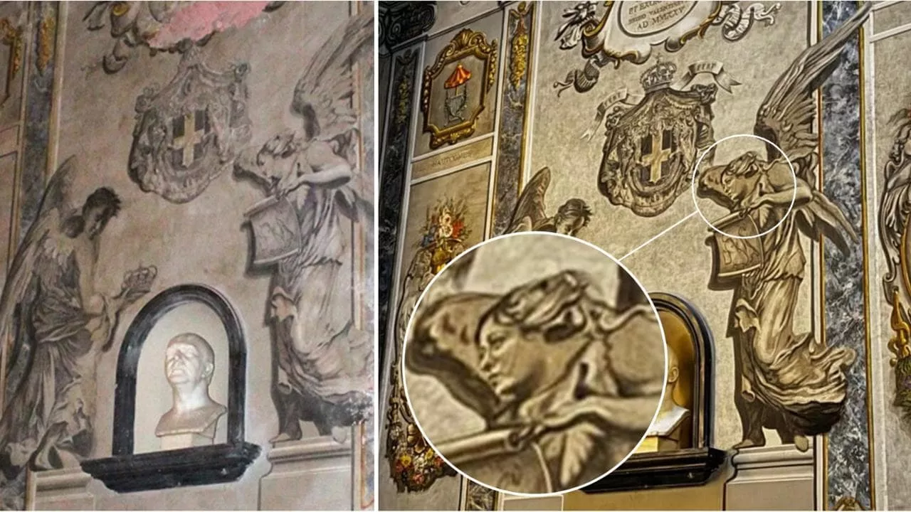 İtalya'yı karıştıran melek figürlü fresk kaldırıldı