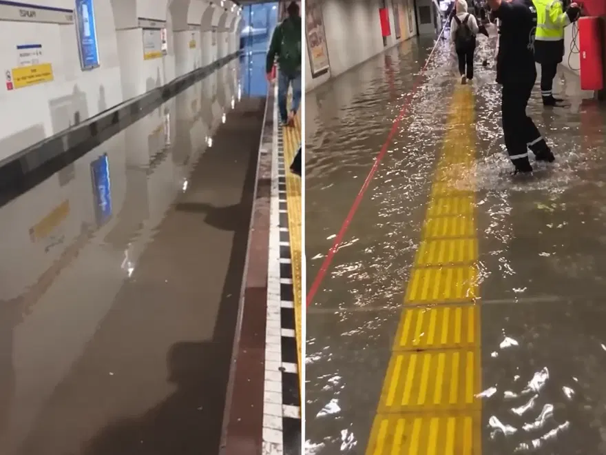 BAZI METRO VE ALT GEÇİTLERİ SU BASTI 4