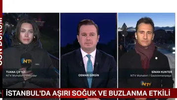 İstanbul'da aşırı soğuk ve buzlanma etkili! 