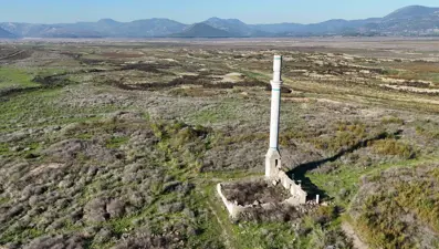 Tahtalı Barajı'nın son hali içler acısı. Su seviyesi yüzde 1'e düştü