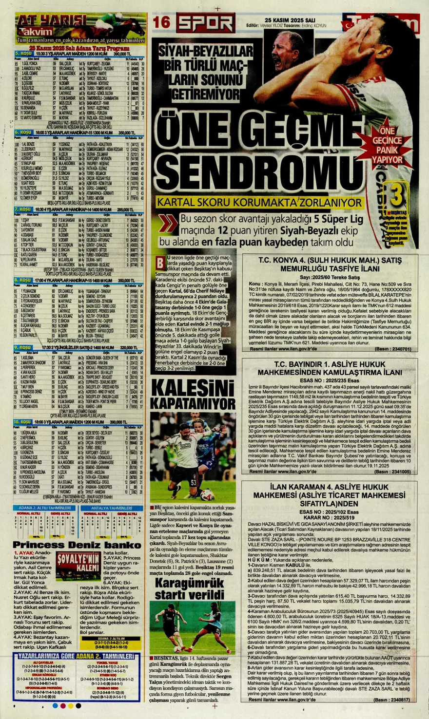 "Aslan'ın yeni avı Union SG" (25 Kasım 2025 spor manşetleri) 4