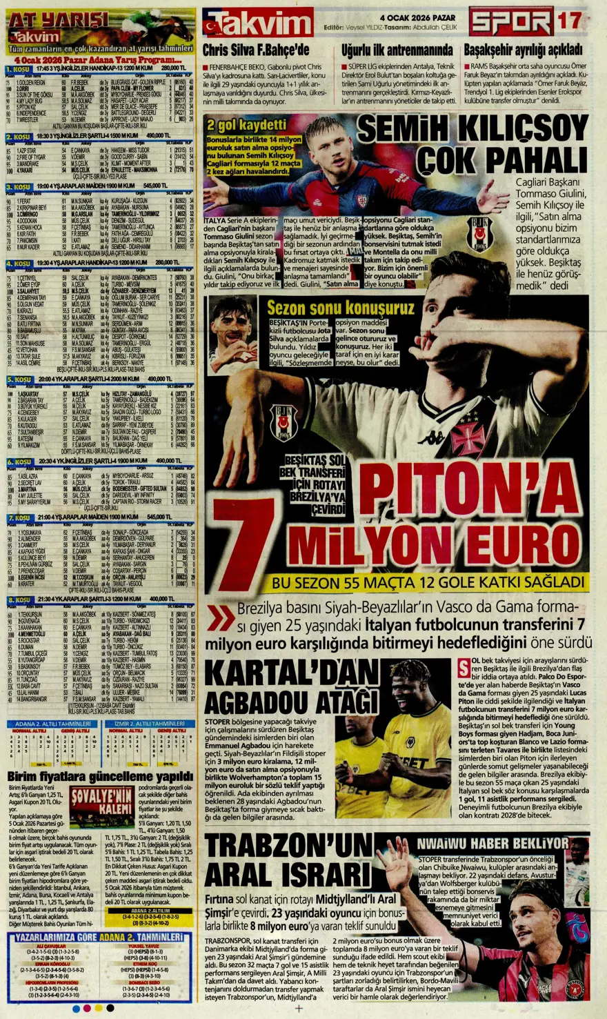 Fenerbahçe'de Guendouzi sürprizi (4 Ocak 2026 spor manşetleri) 3 Fenerbahçe'de Guendouzi sürprizi (4 Ocak 2026 spor manşetleri) 3