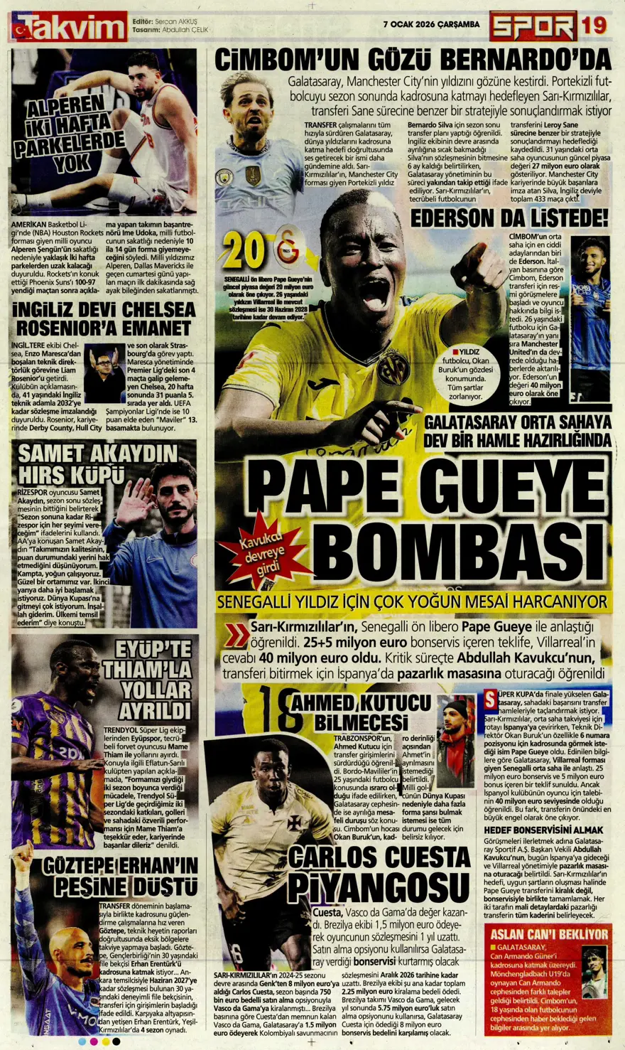 Fenerbahçe'den süper gala (7 Ocak 2026 spor manşetleri) 4 Fenerbahçe'den süper gala (7 Ocak 2026 spor manşetleri) 4