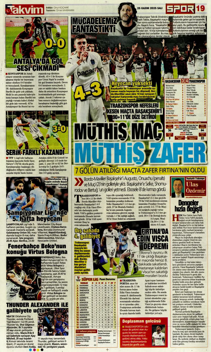 "Aslan'ın yeni avı Union SG" (25 Kasım 2025 spor manşetleri) 10