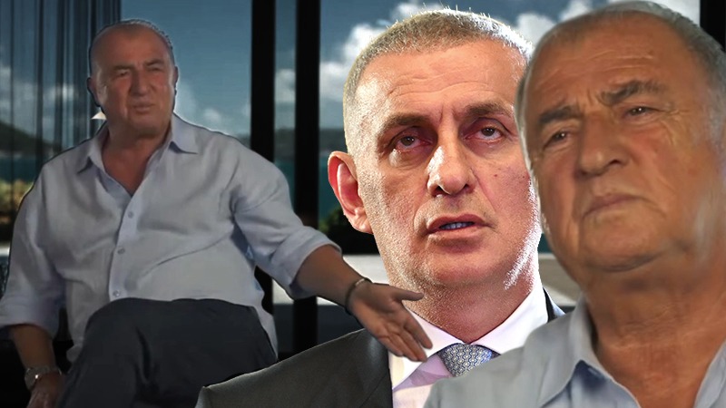 Fatih Terim'den TFF Başkanı Hacıosmanoğlu'na cevap. Videoda dikkat çeken hareket