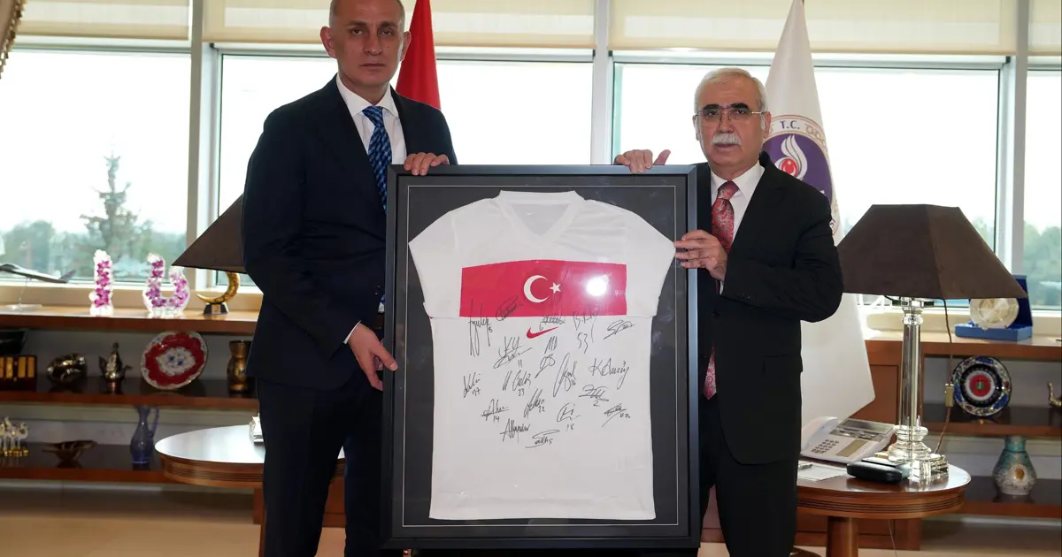 TFF Başkanı Hacıosmanoğlu'ndan AYM Başkanı Özkaya'ya ziyaret