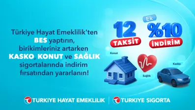 Türkiye Hayat Emeklilik’ten BES Yaptıranlara Özel Kasko, Konut ve Sağlık Sigortalarında Avantajlı Kampanya!