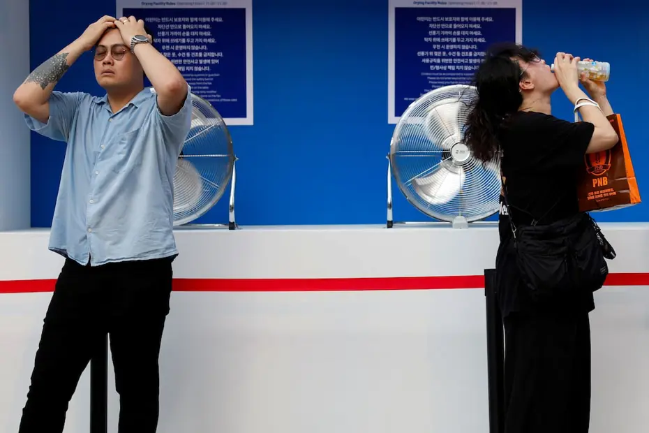 Güney Kore'de rekor. Termometreler 42,5 dereceyi gösterdi