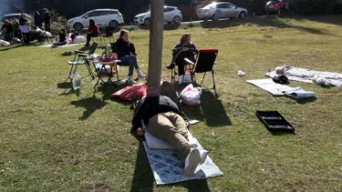 Trabzon'da bahar havası: Parklara akın ettiler