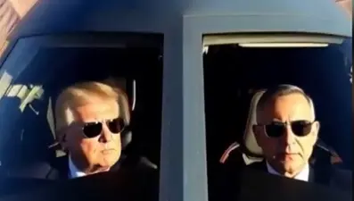 Trump ile Netanyahu'nun "zafer turu",  B-2 kokpitindeki yapay zeka videosu İran'a mesaj mı? 