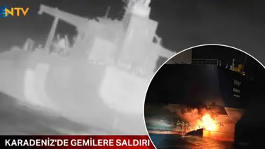 Karadeniz'de gemilere saldırı. Ukrayna saldırı anını paylaştı