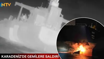 Karadeniz'de gemilere saldırı. Ukrayna saldırı anını paylaştı