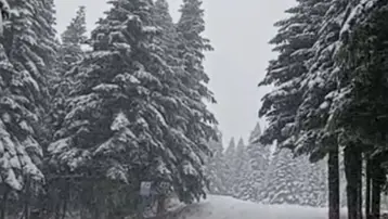 Uludağ’da kar kalınlığı 5 santimetreye ulaştı