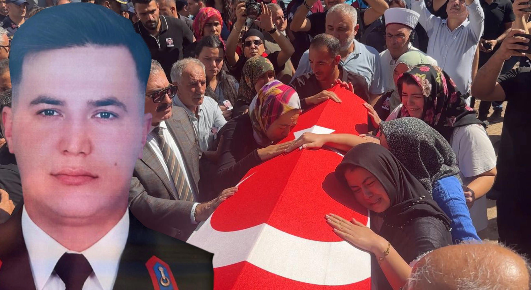 Girne'deki feribot faciasında can veren uzman çavuşa acı veda: Eşi gözyaşlarına boğuldu