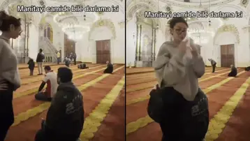 Tarihi camide tepki çeken görüntülere adli işlem başlatıldı