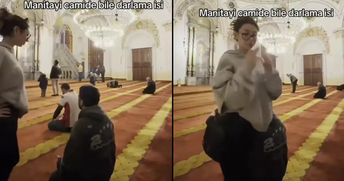 Tarihi camide tepki çeken görüntülere adli işlem başlatıldı