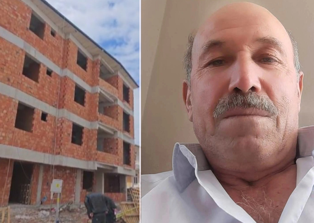 Çatıdan düşen inşaat işçisi öldü