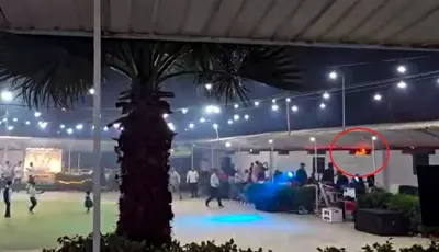 Yangını fark etmeden düğüne devam ettilerHatay'ın Reyhanlı ilçesinde, açık hava düğün salonundan atılan havai fişekler çalılık ve zeytin bahçesinde yangına neden oldu. Yangın sırasında bazı davetlilerin alevleri fark etmeyerek eğlenmeye devam ettiği anlar cep telefonu kamerasıyla kaydedildi.