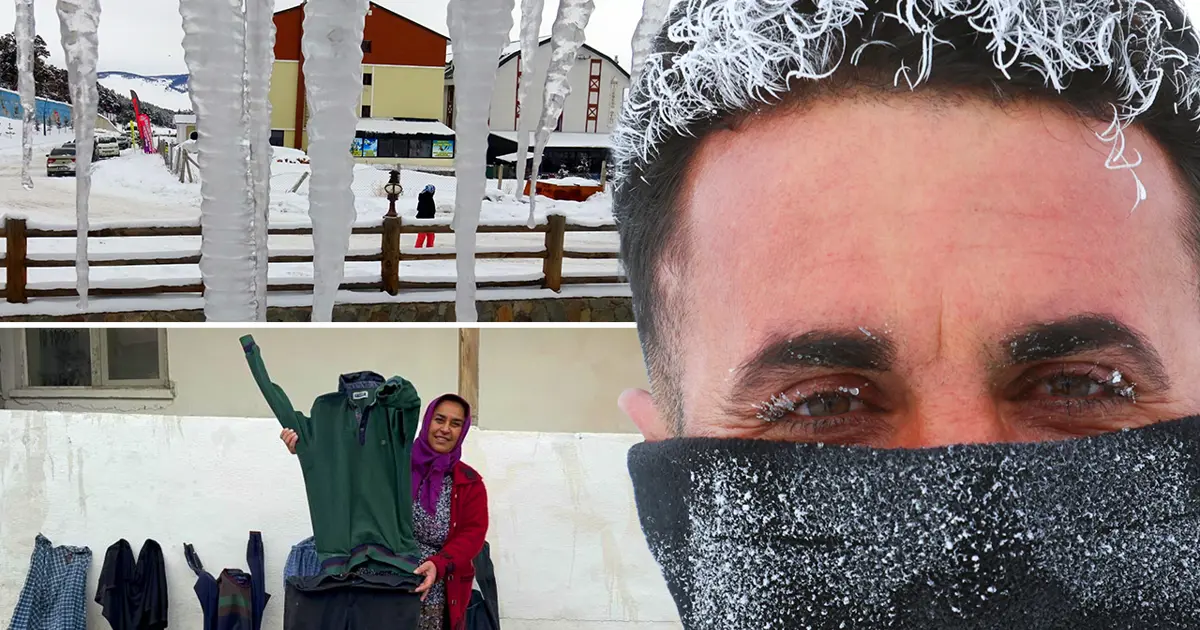 Sokağa çıkanın saçı dondu! İşte Türkiye'nin en soğuk yeri: -30,3 derece