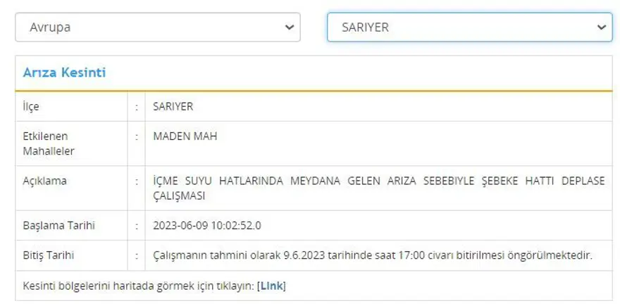 İstanbul'un 8 ilçesinde su kesintisi: Sular ne zaman gelecek? (İSKİ 9 Haziran su kesintisi programı) 8