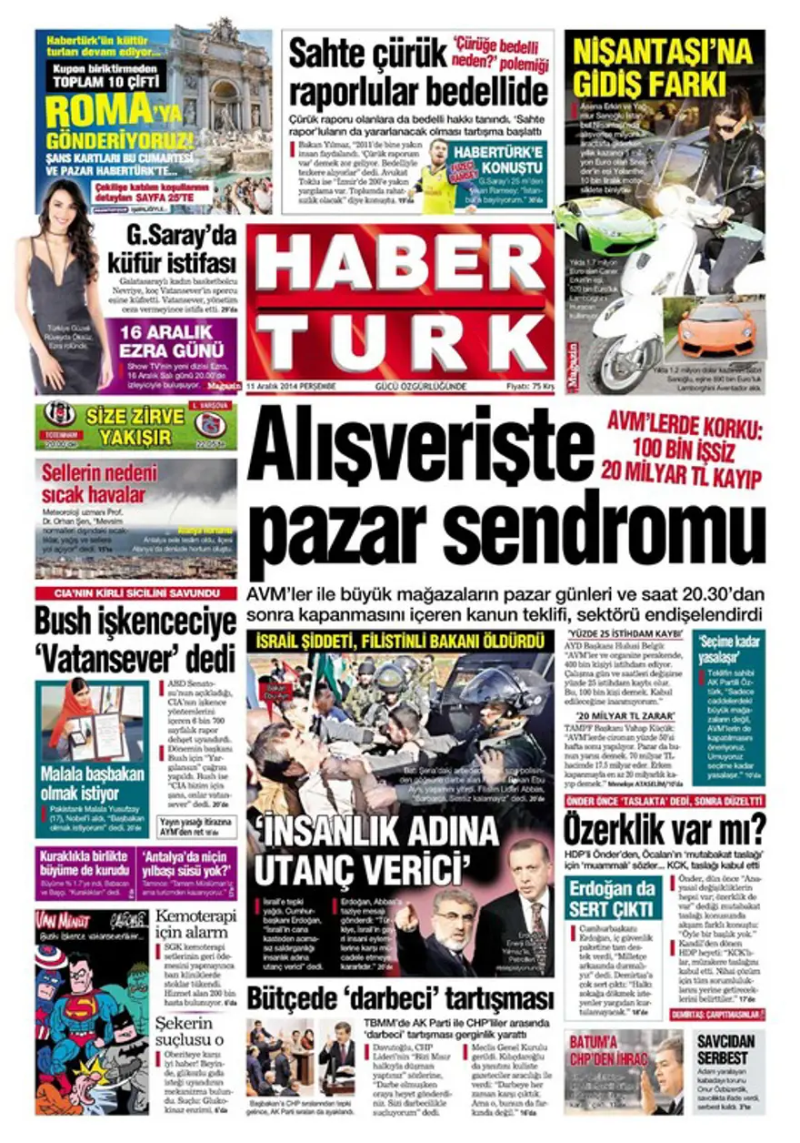 Günün gazete manşetleri 7
