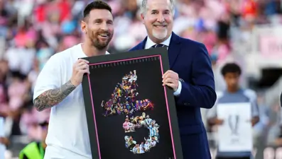 Inter Miami'den Lionel Messi'ye özel plaket