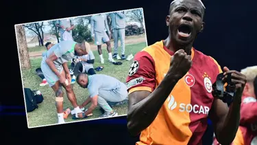 Galatasaray taraftarını korkutan görüntü: Osimhen için büyük endişe!