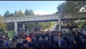 Boğaziçi Üniversitesi'nde protesto: 14 kişi gözaltında